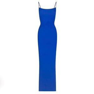 skims cotton rib slip dress Skims Cotton Rib Long Tank Dress in Marble, Size Large